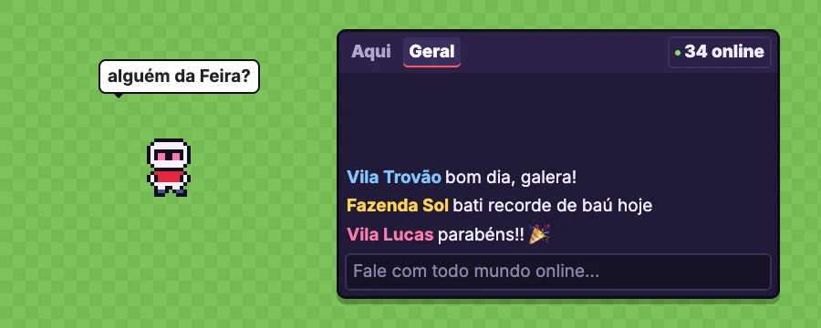 Global chat: talk to everyone who is online